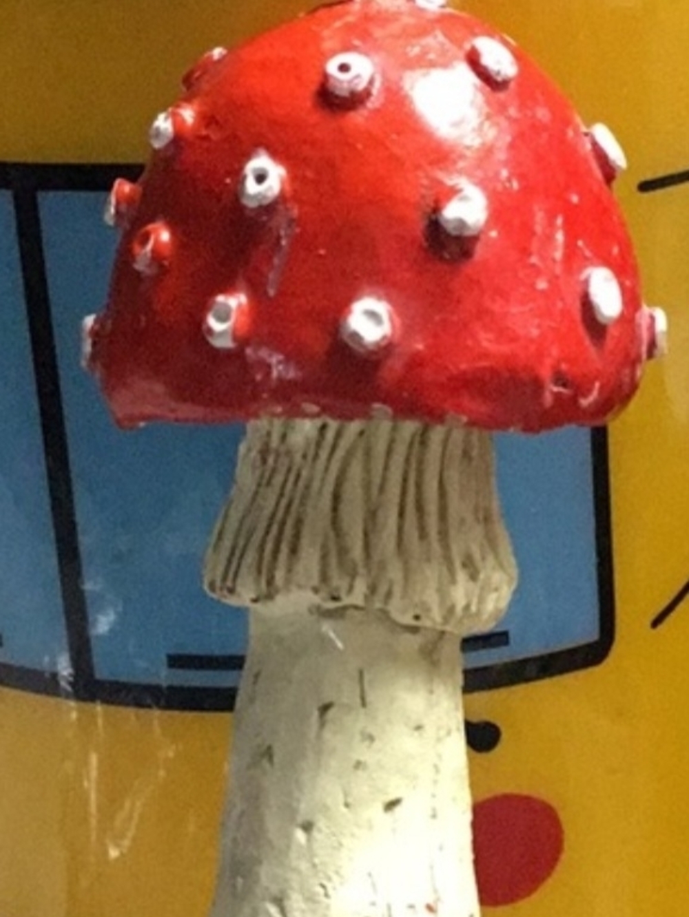 Mushroom Girl Bag Charm Handmade - Picture 3 of 4